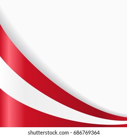 Austrian flag wavy abstract background. Vector illustration.