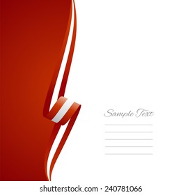 Austrian left side brochure cover vector