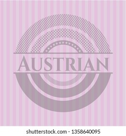 Austrian pink emblem