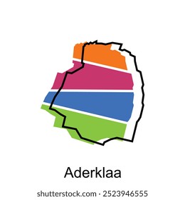 Mapa político austríaco com capital Cidade de Aderklaa, fronteiras nacionais, cidades importantes ilustração modelo de design