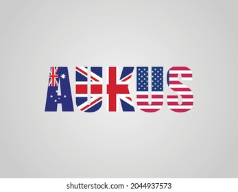 AUSUK flag name is UK, US, and Australia· The UK, US, and Australia have announced a historic security pact in the Asia-Pacific. Shield concept for this three-nation agreement.