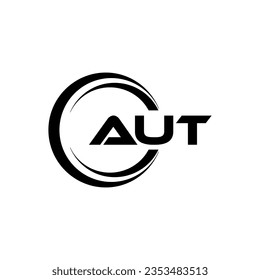 AUT Logo Design, Inspiration für eine einzigartige Identität. Modernes Eleganz und kreatives Design. Markieren Sie Ihren Erfolg mit dem Markieren dieses Logos.