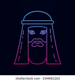 Autarch of the arab sheik nolan icon. Simple thin line, outline vector of arabian icons for ui and ux, website or mobile application