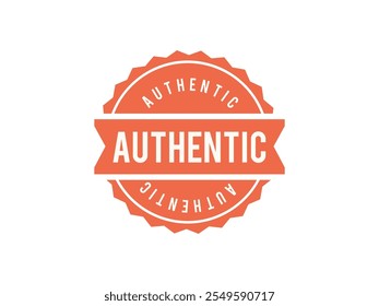 Authentic 100 percent guaranteed Seal Badge Vector illustration. Authentic 100% Guaranteed Seal Badge Vector Illustration with High-Quality Design for Labels and Branding