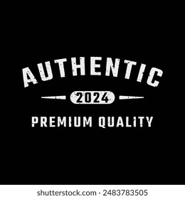 Tipografía Auténtica 2024. Perfecto para el diseño de la camiseta
