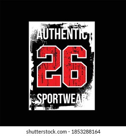 authentic 26 sportwear abstract vintage fashion