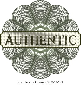 Authentic abstract rosette