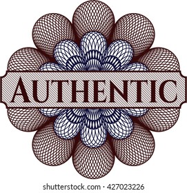 Authentic abstract rosette