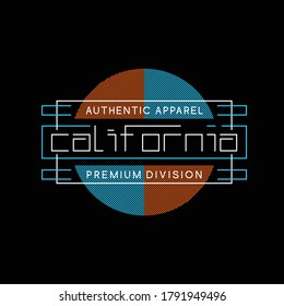 authentic apparel california premium division vintage