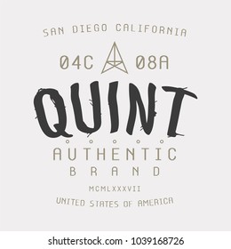 authentic brand, slogan typography