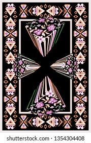 authentic carpet vector pattern