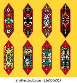 Authentic Central Borneo Dayak Ngaju Tribe Shield Pattern