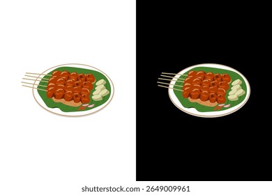 Autêntico frango Satay Deliciosa cozinha
