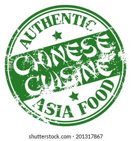 authentic chinese cuisine stamp