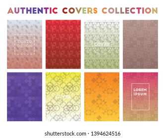 Authentic Covers Collection. Actual geometric patterns, terrific vector illustration.
