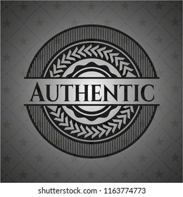 Authentic dark icon or emblem