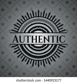 Authentic dark icon or emblem. Vector Illustration. Detailed.