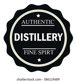 Authentic distillery  stamp.Sign.Seal.Logo