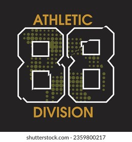 authentic division design typography vector illustration