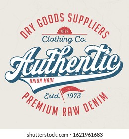 Authentic Dry Goods Suppliers - Tee Design For Printing