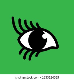 Authentic eye drawings as icons