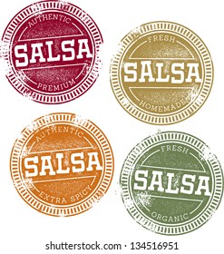 Authentic Fresh Salsa Vector Stamps