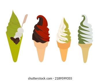 Authentic fruit flavored ice cream
