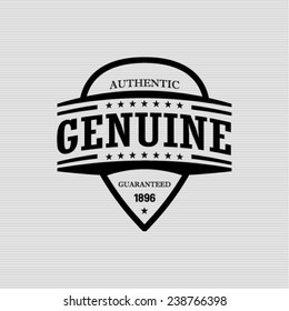 authentic genuine  - vector signs, emblems and labels 