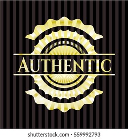 Authentic gold emblem