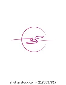 An authentic handcrafted type A vector logo template
