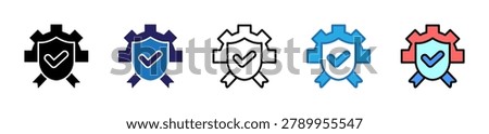 Authentic Icon In Multiple Styles And Colors
