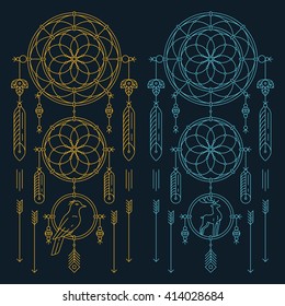 Authentic indian dream catchers.
