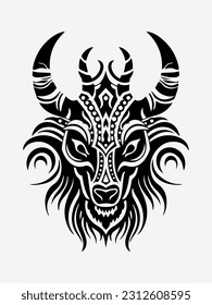Authentic and intricate tribal tattoo design element, adding a touch of cultural significance and symbolism to your artwork