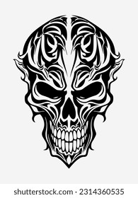 Authentic and intricate tribal tattoo design element, adding a touch of cultural significance and symbolism to your artwork