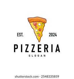 autêntico italiano comida design pizza logotipo ilustração pizzaria conceito simples retro vintage modelo