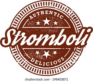 Authentische italienische Speisekarte des Stromboli-Restaurants