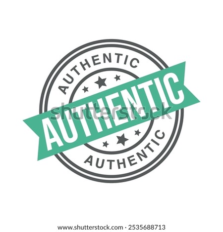 Authentic Letter Rubber Stamp Template