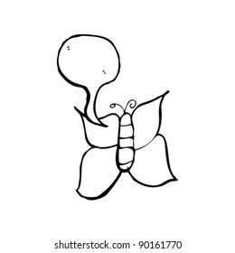 dibujo de una mariposa de un niño de aspecto auténtico
