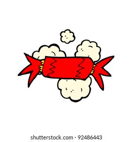 authentic looking child's drawing of a christmas cracker