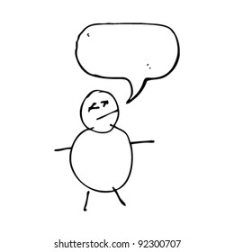authentic looking child's drawing of a dead man