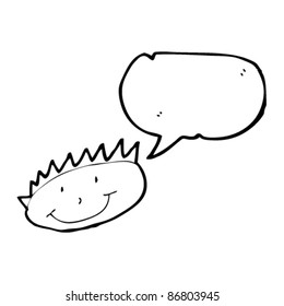 authentic looking child's drawing of a happy boy