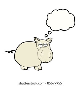 authentic looking child's drawing of hippo
