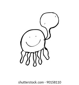 dibujo de medusa de un niño de aspecto auténtico