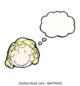 dibujo de un niño de aspecto auténtico de la cara de una madre