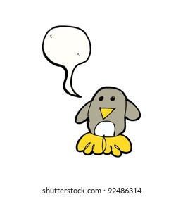 dibujo de un pingüino de aspecto auténtico