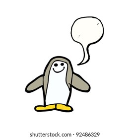 dibujo de un pingüino de aspecto auténtico