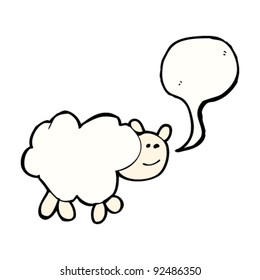 authentic looking child's drawing of sheep