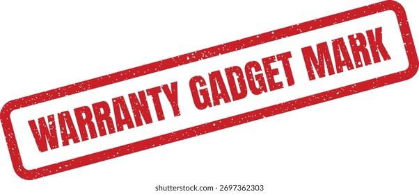 An authentic looking distressed mark for technology products, conveying official warranty status and ensuring peace of mind for consumers purchasing electronics.