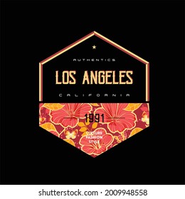 authentic los angeles california simple vintage