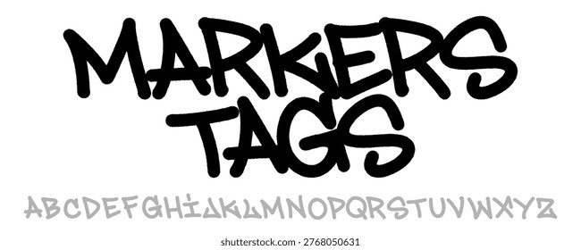 Authentic Markers Tags Graffiti